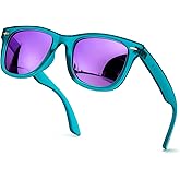 SIPHEW Polarized Sunglasses for Women & Men - Mirrored Sports Square Sunglasses w UV Protection/Medium Fit