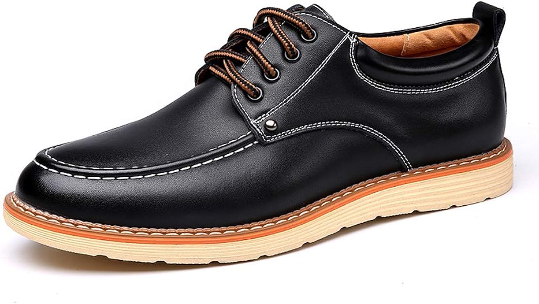 Amazon Dadijier カジュアルシューズ メンズ 快適 革靴 シンプル おしゃれ ローカット スニーカー クッション性 デッキシューズ Dadijier レースアップシューズ