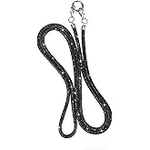 LUVI Bling Phone Lanyard Crossbody for Woman Girls Shoulder Strap Diamond Rhinestone Chain Cute for Phones and Bags