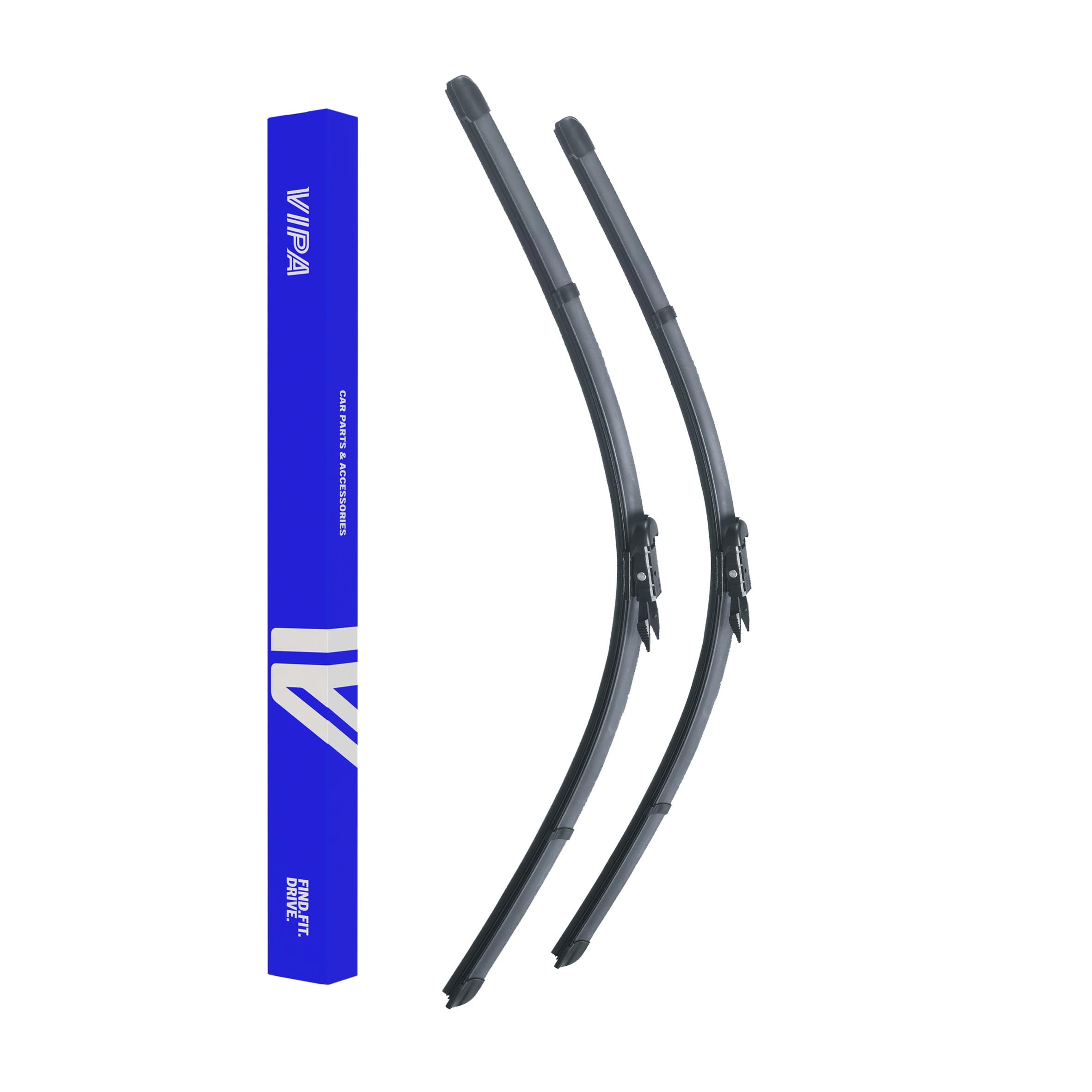 Vipa Car Parts Premium Wiper Blade Kit | Fits: BMW 1 Series F20/21 Hatchback (Feb 2011 to Apr 2019) | All-Weather Performance | Durable, Streak-Free Windshield Wipers | Easy Installation