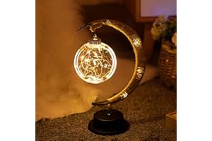 ZODIFEVI Moon Lamp, Enchanted Lunar Lamp, Ramadan Decorations Lamp for Bedroom,Fairy lamp, Celestial lamp, Magic Kids Night Lights, Galaxy Light, Eid Home Decor, Christmas Decor, Gifts