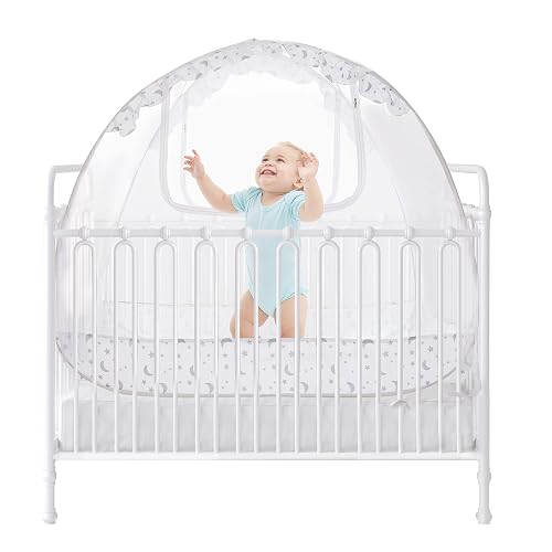 Baby Crib Tent Canopy - Soft Mesh Netting For Infant Bed Safety, Breathable & Portable For Home And Travel