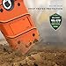 ZIZO Bolt Series for iPhone 8 Plus Case Military Grade Drop Tested Tempered Glass Screen Protector Holster iPhone 7 Plus case Orange