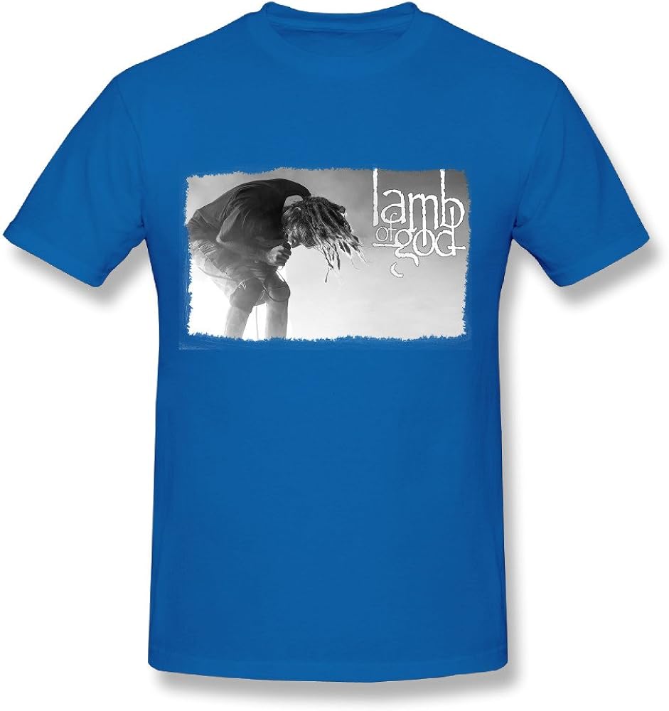 Lamb of God Concert Live Mens T Shirt RoyalBlue Clothing