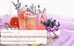 Organic Lavender Cocktail Picks - 50 Aromatic