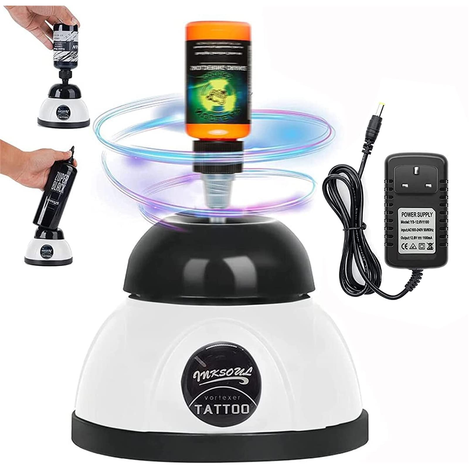 Lab Vortex Mixer,5200rpm Touch Function Mini Vortex Shaker,forpainter Paints Pigment,Acylic Paints, Tattoo Ink, Gel Polish, Eyelash Adhesives (ordinary style)