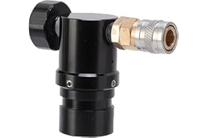 MOTOULAX Fast Refresh CO2 Regulator, Low Pressure Mini Regulator with G1/2-14, Adjustable 20psi to 200psi Output, Fit for HPA