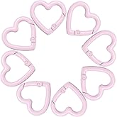 uxcell Heart-Shaped Spring Snap Clip Keyrings Trigger Buckle Hook