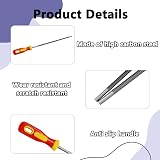 Eophmi Chainsaw File 3 Pack Round Sharpener 4.0 4.8 5.5mm Red Yellow view 3