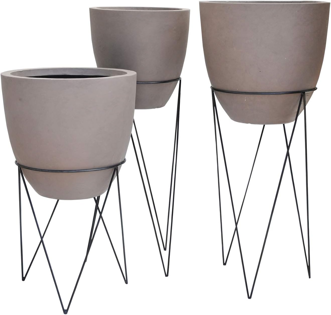 Herstera 18303000 Maceta Soporte, Negro, 46 x 46 x 90 cm: Amazon ...