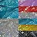 Silver Square Sequin Hologram Fabric 45 inches Wide by The Yard