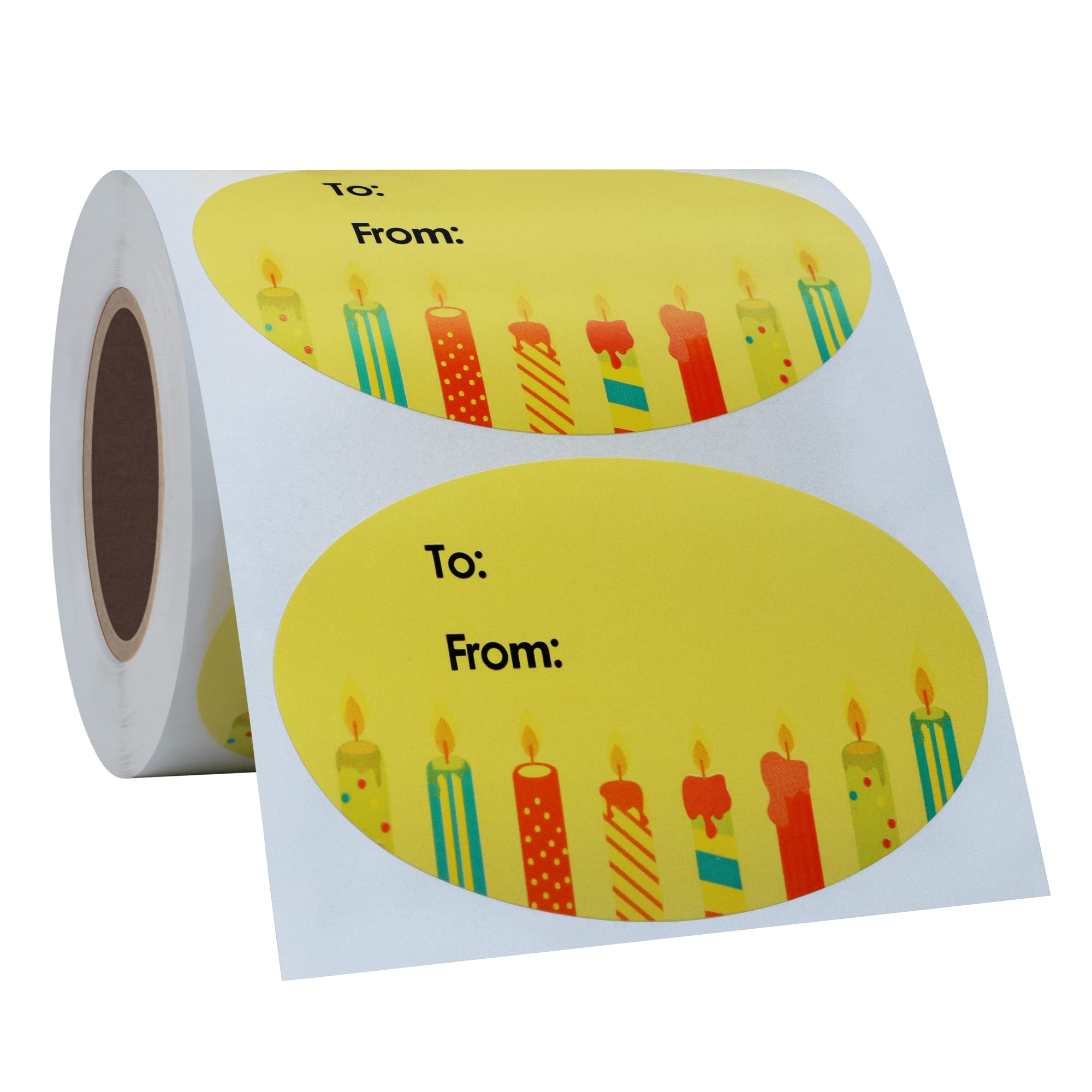 76x51mm Happy Birthday Gift Tags Present Stickers Writable Labels for Kids Party Favors Envelope Packages Seals 300 pcs
