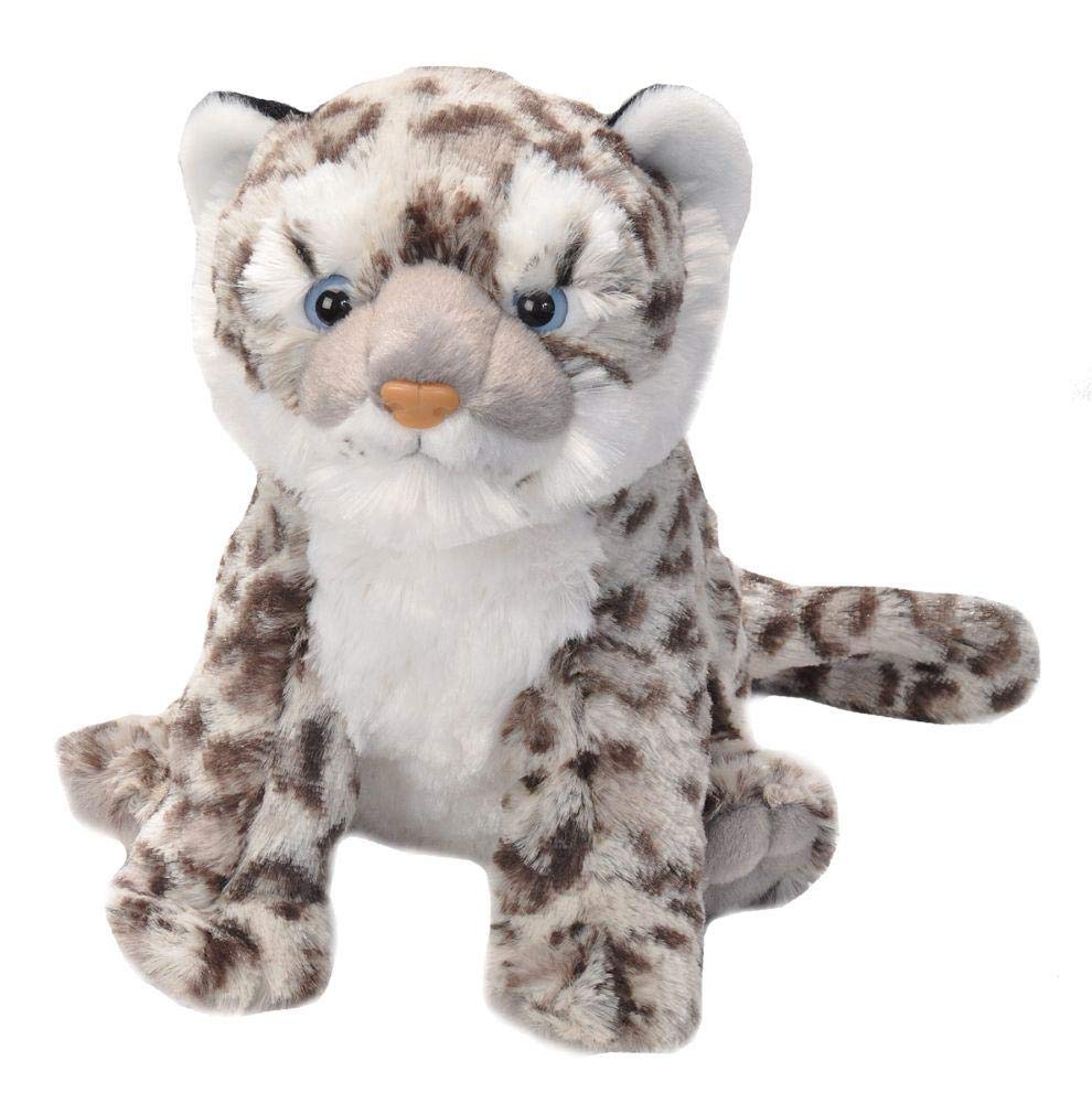 Funny small snow leopard toy beard