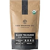Kombucha.com Certified Organic Loose Leaf Tea - Kombucha Brewing Blends (Black Tea Blend, 8 Ounce). Makes up to 25 gallons.