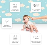 Naroa Natural Baby Hair Brush Soft Goat Bristles Wood Handle Newborn Child view 2