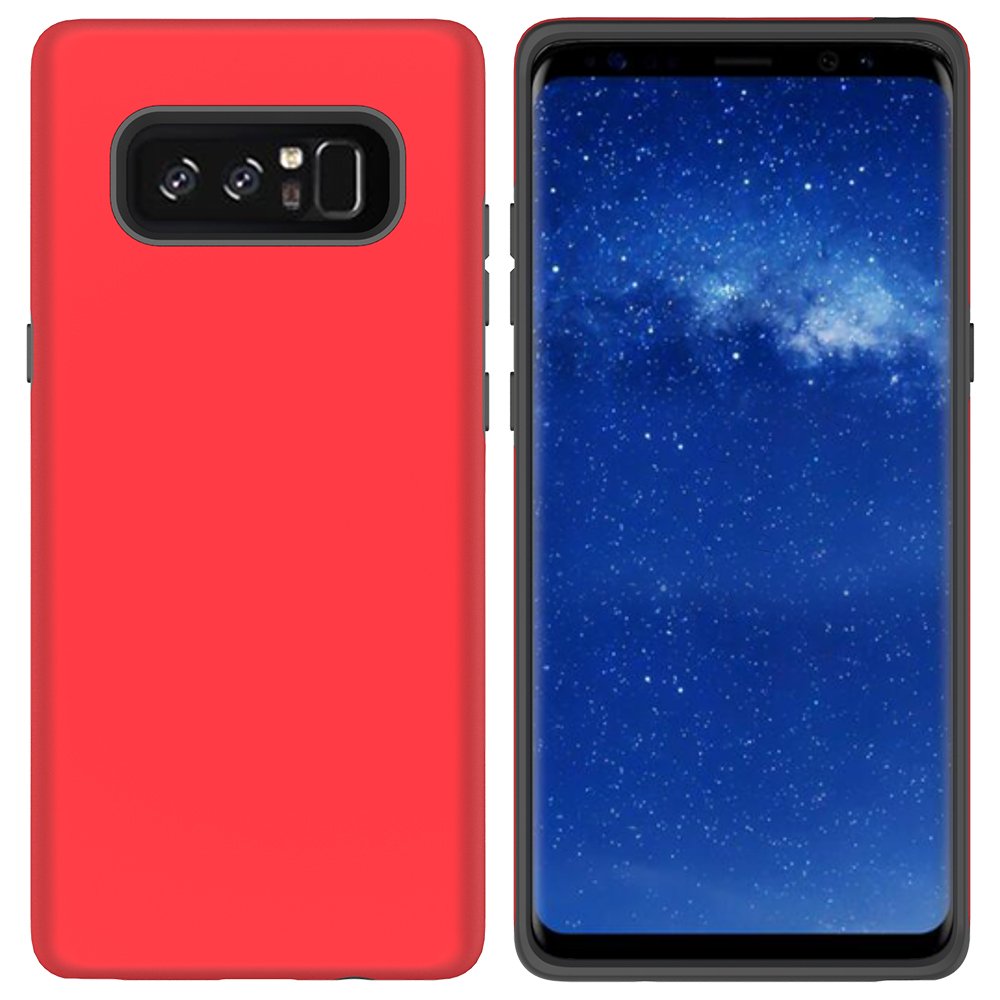 Note 8 Case, Galaxy Note 8 Case, MagicSky Slim Corner Protection Shock Absorption Hybrid Dual Layer Armor Defender Protective Case Cover for Samsung Galaxy Note 8 (Red)