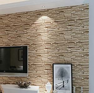 Amazon.com: YIYATOO 3D Wallpaper Bedroom Living Mural Roll Modern Faux Brick Stone Wall Amazon.com: YIYATOO 3D Wallpaper Bedroom Living Mural Roll Modern Faux Brick Stone Wall