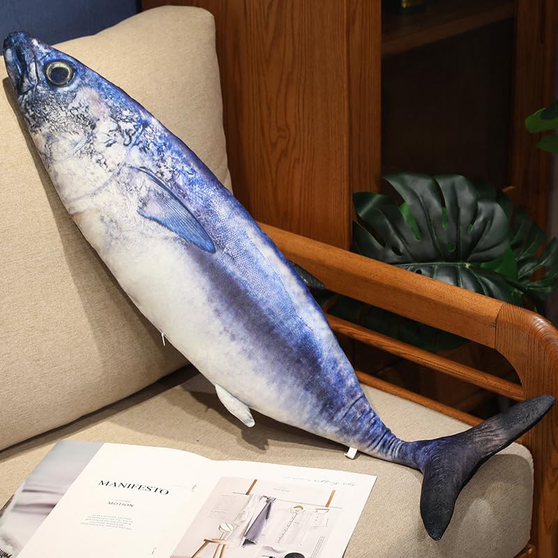 Photo 1 of JOSON Simulated Fish Plush Toy Pillow, Soft Fish Filled Animal Toy Pillow, Used for Home Creative Gift Decoration (Tunas)