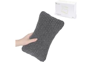 vocheer Small Pillows for Sleeping, 11"x 7" Mini Travel Pillow, Tiny Pillows for Neck, Wrist, Lumbar and Knee, Pets Pillow, Cotton, Machine Washable,Dark Grey-1PC