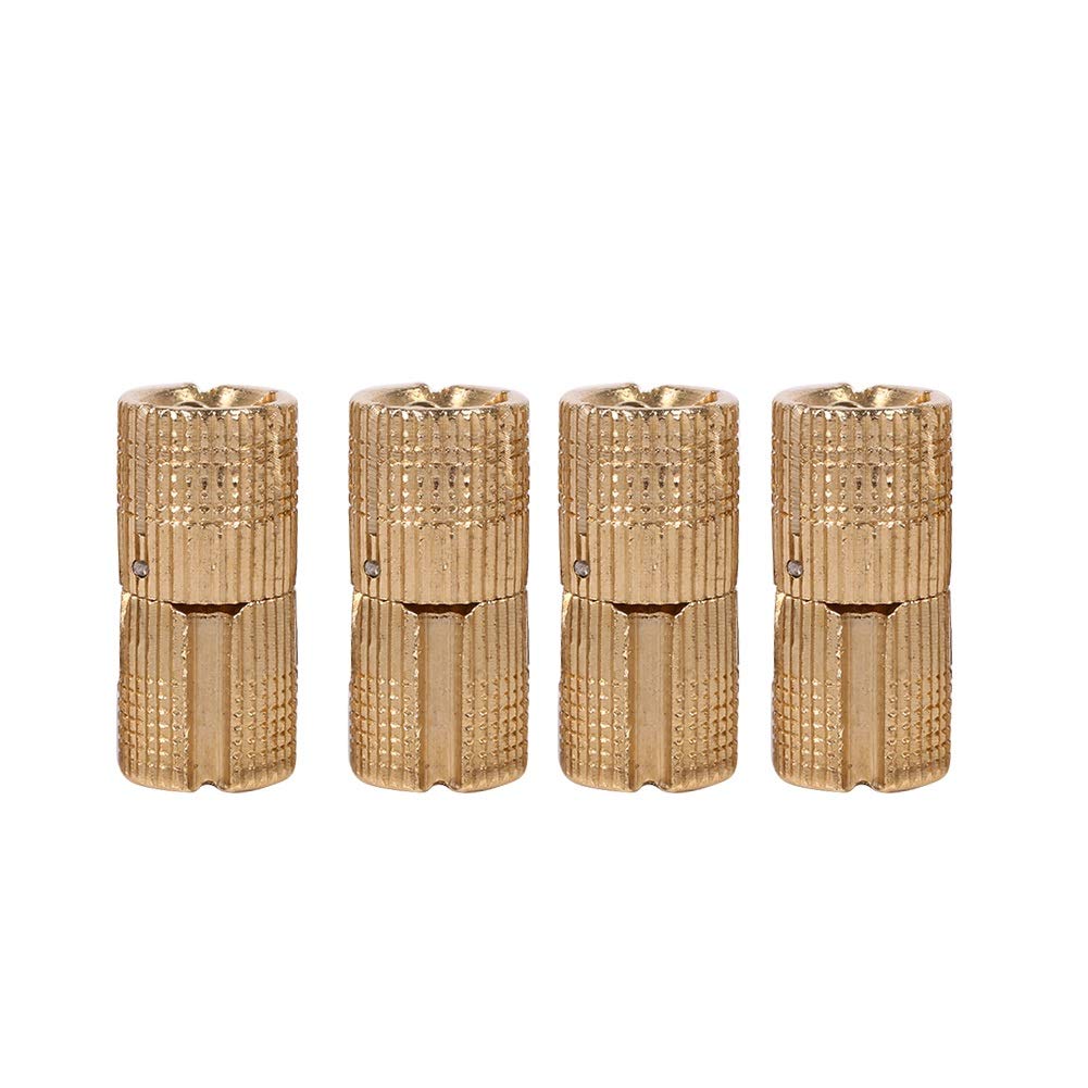 Samfox Cylindrical Hinges - Concealed Barrel Hinges - Invisible Hinge Brass Hidden Barrel Hinges 180° Opening Angle 4pcs (Size : 12mm)