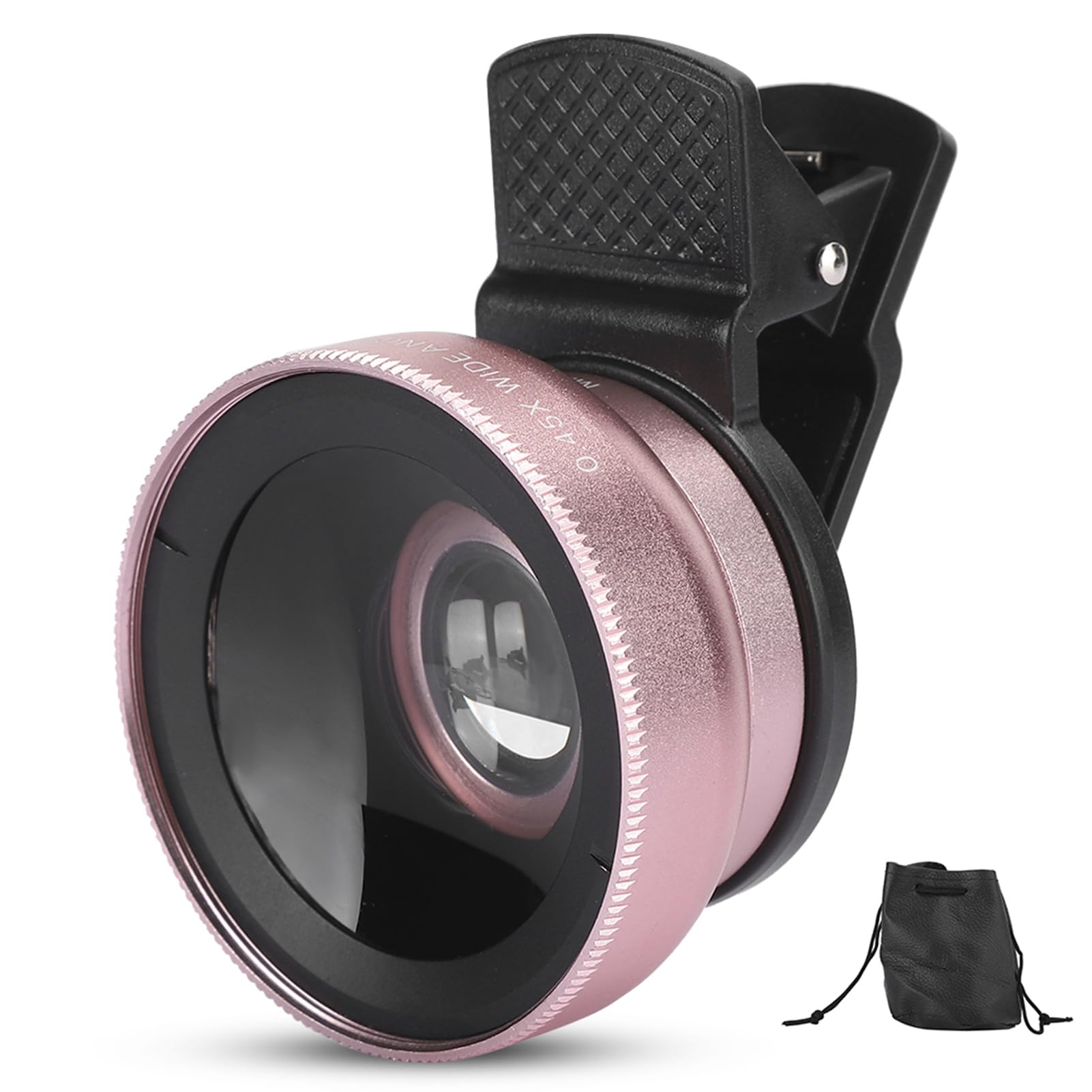 2 in 1 Mobile Phone Lens, 0.45X Super Wide Angle and Macro Lens for Mobile Phone Tablets Cameras