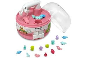 YANPOAKE Mini Claw Machine Toys for Kids & Adults with Mini Dinosaur Figures Claw Machine Prizes, Mini Stuff Things that Actually Work, Mini Arcade Game Miniature Novelty Toys for 3+ Year Old Boys & Girls