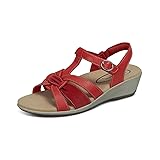 Orthofeet Women's Orthopedic Red Hope Sandals, Size 7