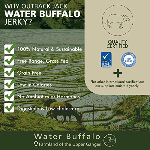 Outback Jack Water Buffalo Dog Jerky Treats & Dog Chews (100 All