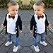 Efaster® 1Set Kids Baby Boys Long Sleeve T-Shirt Tops+Coat+Pants Clothes Outfits (2T)