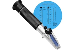 BOWONG Clinical Refractometer Veterinary Hand-Held Refractometer Vet Veterinary Medicine RHC-300 Serum Protein Urine Density for pet Dog (Large Animal) and cat