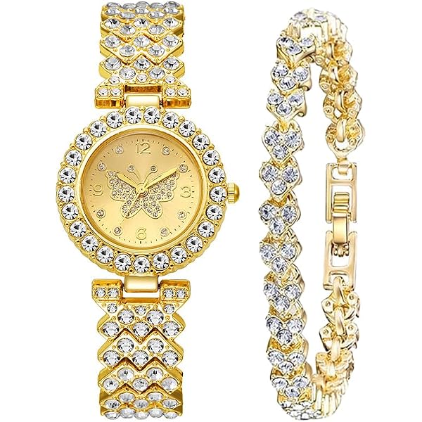 Amazon.com: Women Diamond Watchs Luxury Fashion Ladies  display picture 2