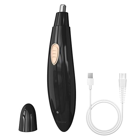 Nasenhaarschneider, Elektronischer Nasenhaartrimmer Ohrhaarschneider Wiederaufladbarer mit Ladekabel Minipinsel Multifuntione