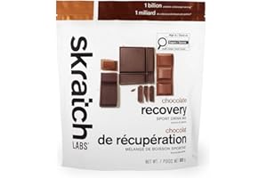 Skratch Labs Recovery Drink Mix with Chocolate, (21.2 oz, 12 Servings) with Complete Milk Protein of Casein, Whey, Probiotics