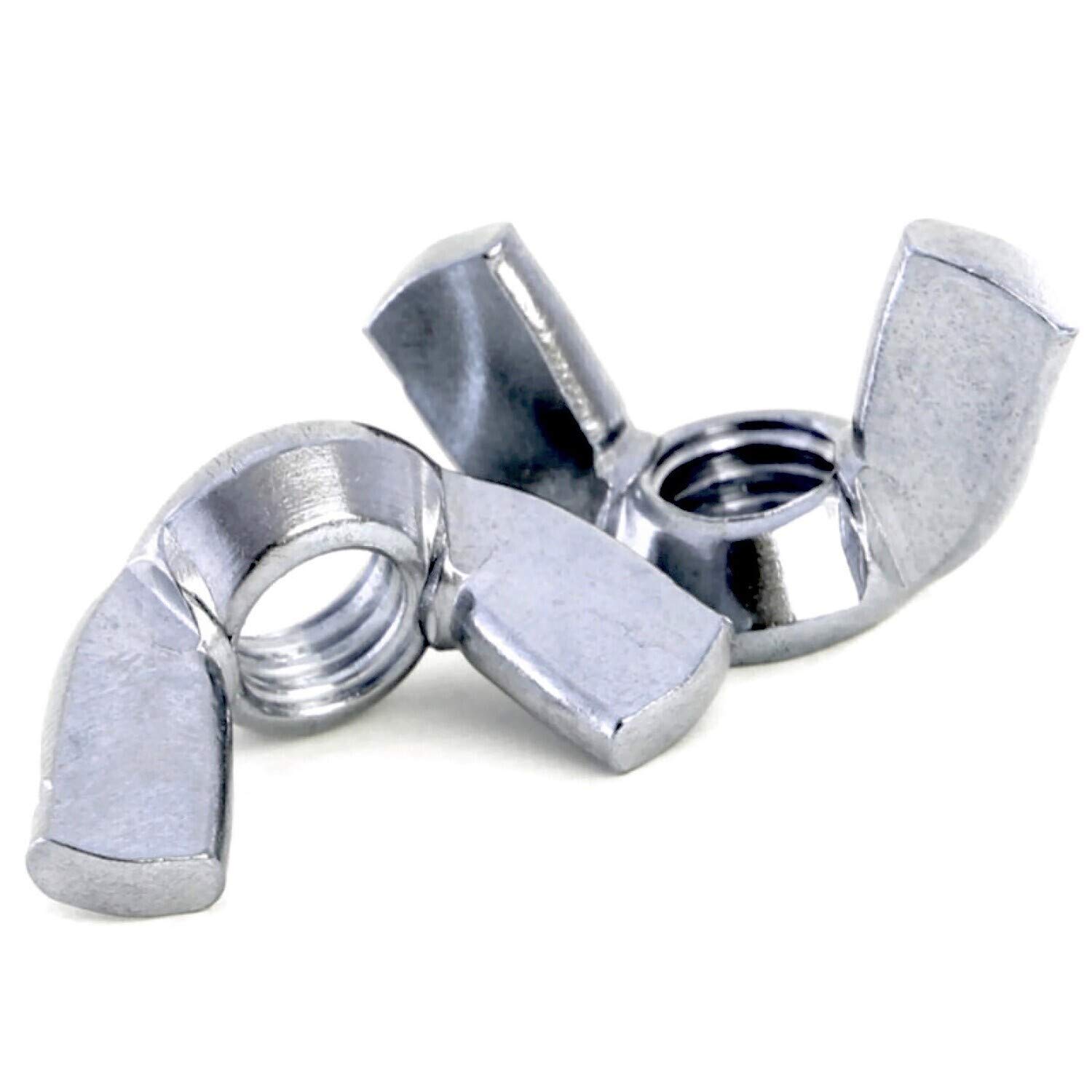 Wing Nuts Butterfly DIN 315 (American) Zinc Plated Steel for DIY Tools Machinery Pack of: 10 Size: M6