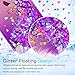 LeYi for iPod Touch 7/6/5 Case,with Tempered Glass Screen Protector [2 Pack] for Girls, Glitter Liquid Clear Phone Case (Pink/Purple)