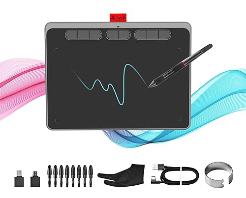 Drawing Tablet Acepen Graphics Tablet with Battery-Free Stylus 8192  Pressure Sensitivity Hot Keys, x inch Pen Tablet for Digital Art,  Online