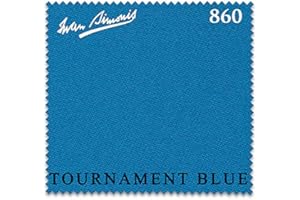Iwan Simonis 860 Pool Billiard Table Cloth - Authorized Dealer (Tournament Blue, 8 ft)