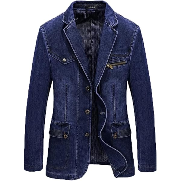 Men's Classic Notched Collar 3 Button Tailoring Distressed