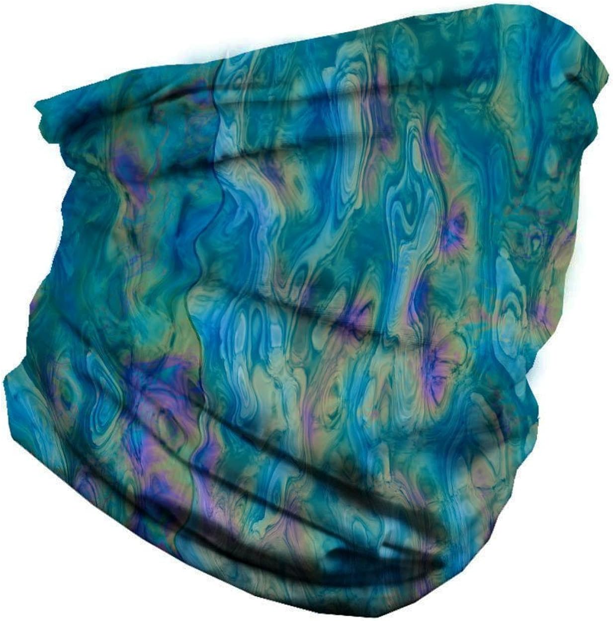 iHeartRaves Spiral Tie Dye Multi-Functional Face Cover Seamless Bandana: Clothing