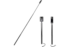 PellKing Long 77inch Invisible Selfie Stick for Insta360 ONE X5,X4, X3, X2, X, Insta360 ONE R, RS, DJI OSMO 360,GoPro Max, Insta 360 Camera 1/4" Extended Monopod Pole