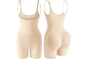 Women's Crotchless Shapewear Tummy Control Hip Lift Slip Bodysuit for Under Dress Comfort Yoga Gym Body Shaper