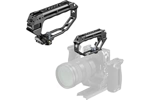 SmallRig D-Style NATO Rail Top Handle with Quick Release Clamp, Cold-Resistant Silicone Grip, 1/4"-20 & 3/8"-16 Mounting Hole