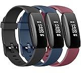 3 Pack Silicone Bands Compatible with Fitbit