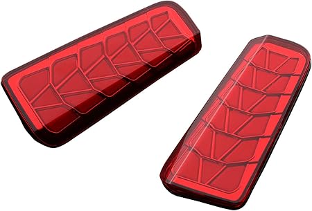 Amazon アベスト Avest Vertical Arrow Ledリフレクターレンズ レッド アルファード ヴェルファイア 30系 トヨタ ブレーキ テールランプ 車 バイク