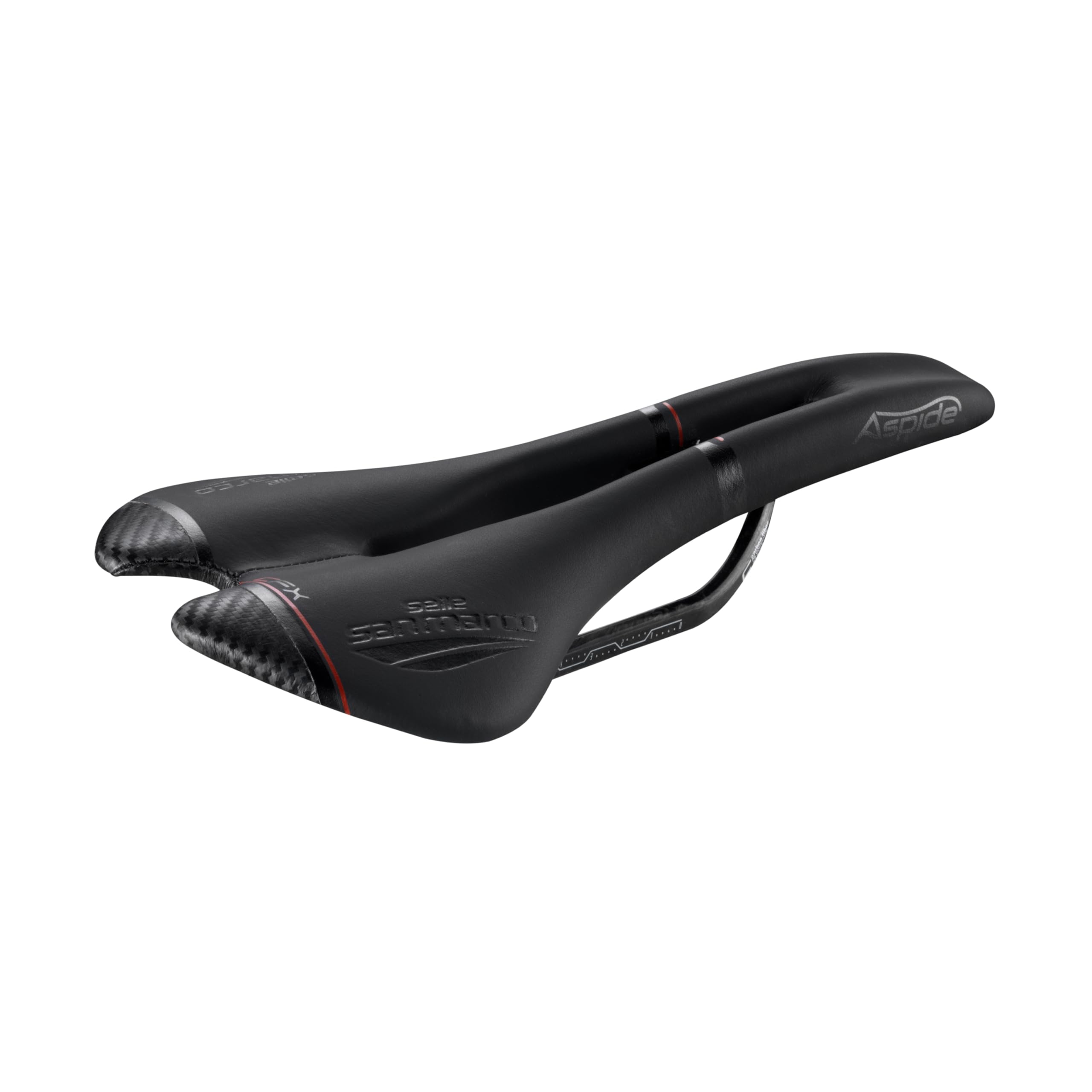 Selle San Marco Aspide Open Fit Carbon FX Saddle Black/Black Wide (L2)