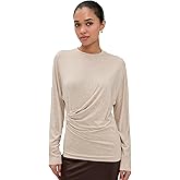 Vince Women's Fixed Drape Long Sleeve Crew Tee