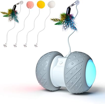 Watsabro Jouet Chat Interactif Automatique Jeu Chat Avec Plume Accessoire Pour Chat Balles Chat Avec Lumiere Led Et Batterie Rechargeable Usb Jouet Interactif Electrique Pour Animaux Chats Amazon Fr Animalerie