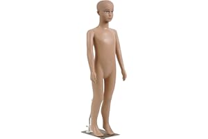 Kid Torso Dress Form Mannequin - Detachable & Adjustable Mannequin Full Body Stand (Female), Lightweight & Portable, Shows Vi