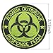 Zombie Outbreak Response Team Resident Evil Morale Tactical Patch Embroidered Applique With Velcro Backing Hook Patch (Black+Green)