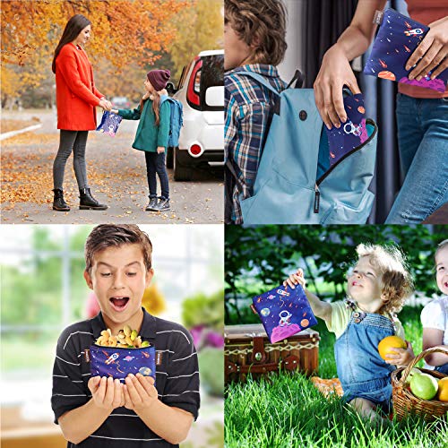 Reusable Sandwich Snack Bags EcoFriendly Dishwasher Safe Lunch Bags